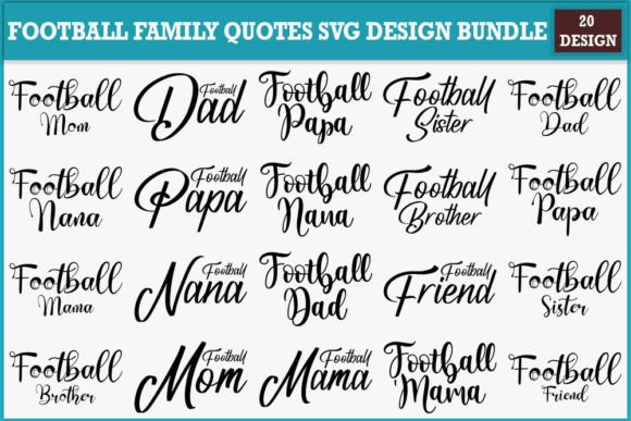 Download Football Family Quotes Svg Design Bundle - Svg design bundle Collection