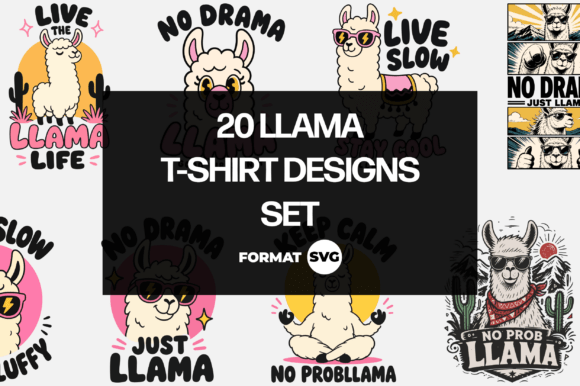 Download 20 Llama SVG Design Bundle - Svg design bundle Collection