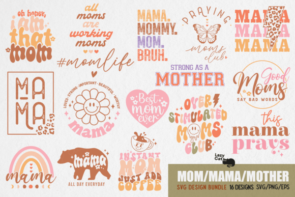 Download Mother's Day SVG Design Bundle - Svg design bundle Collection