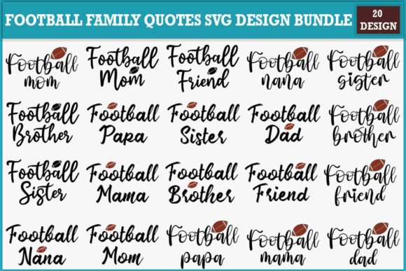 Download Football Family Quotes Svg Design Bundle - Svg design bundle Collection