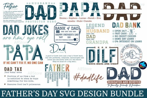 Download Father's Day SVG Design Bundle - Svg design bundle Collection