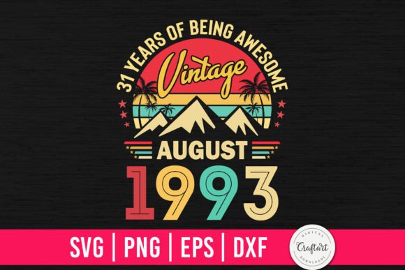 Download Vintage 1993 August 31th Birthday Gifts - 1993 Collection